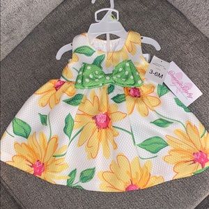 NWT Bonnie Baby infant dress 3-6months